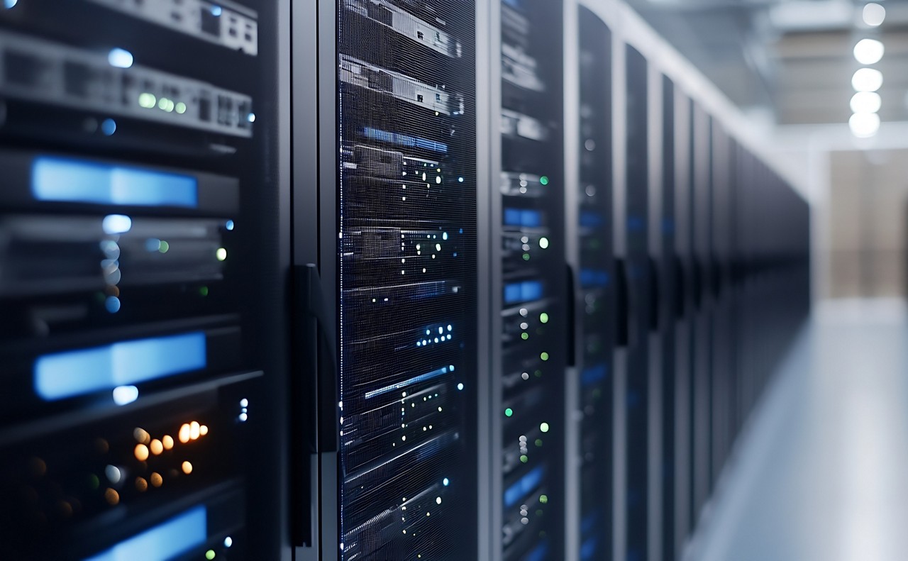 Server room in a data center, Private AI for the Enterprise | DXC Technology Insights