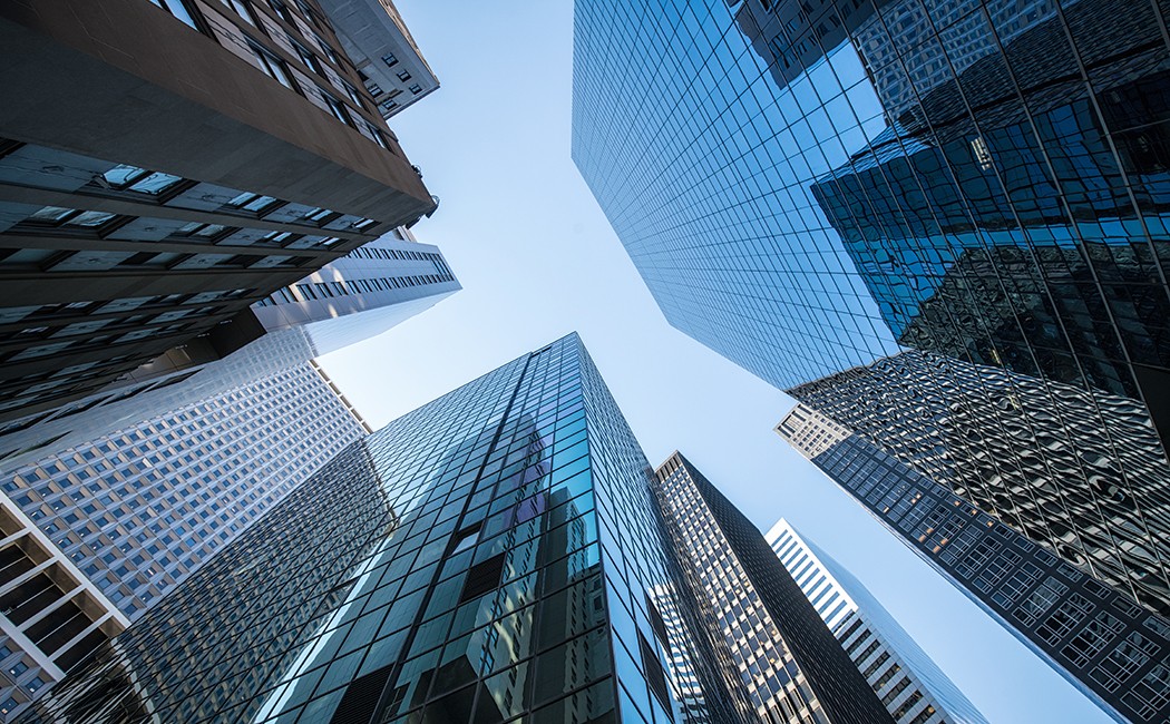 Hochhäuser und Büros in New York City, USA