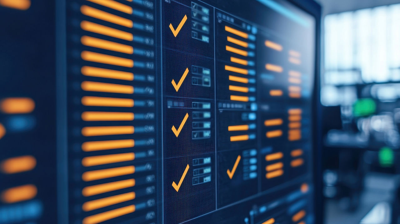KPI checkmarks on screen showing success rates of Private AI for the Enterprise | DXC Technology