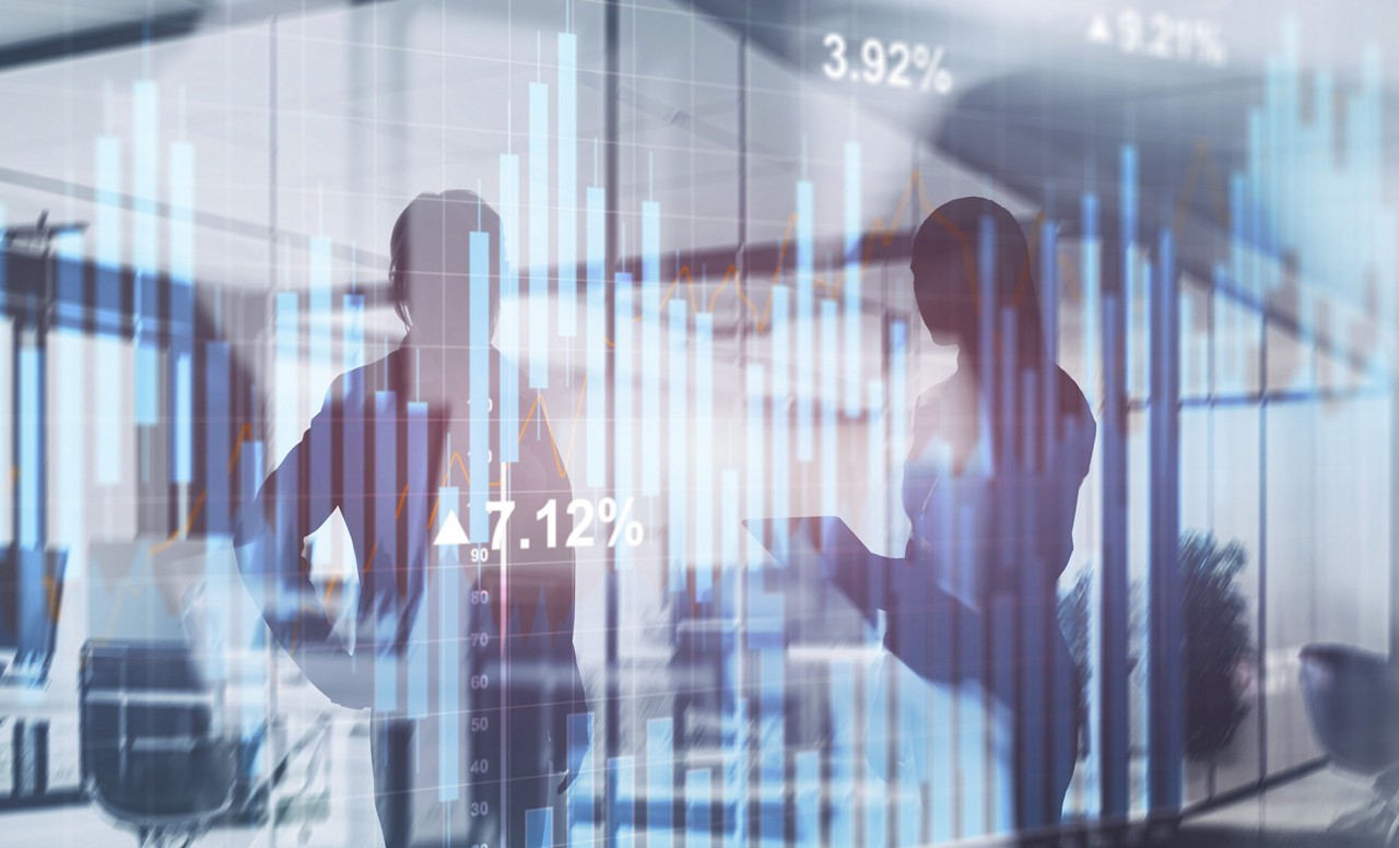 Stock trading Finance Chart, representing narrow banking model, Financial Services | DXC Technology Insights