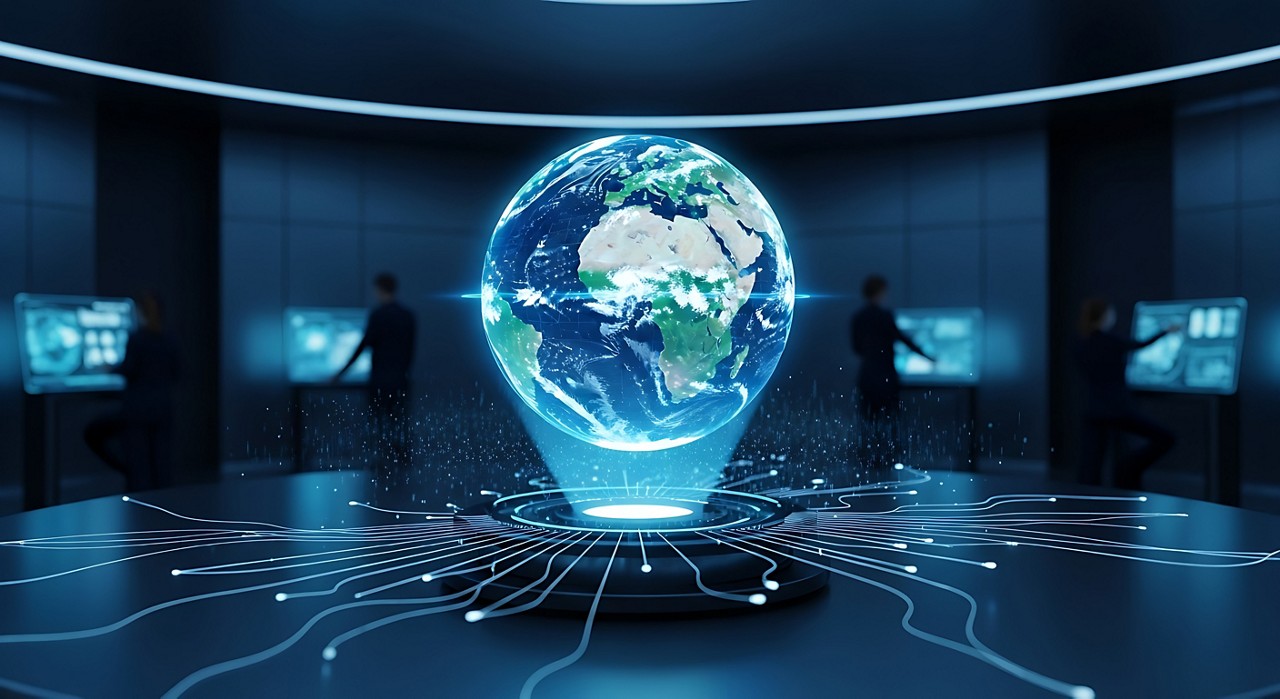  Four people in conference room analyzing data - SAP + Databricks: Putting data and AI to work | DXC Technology Insights