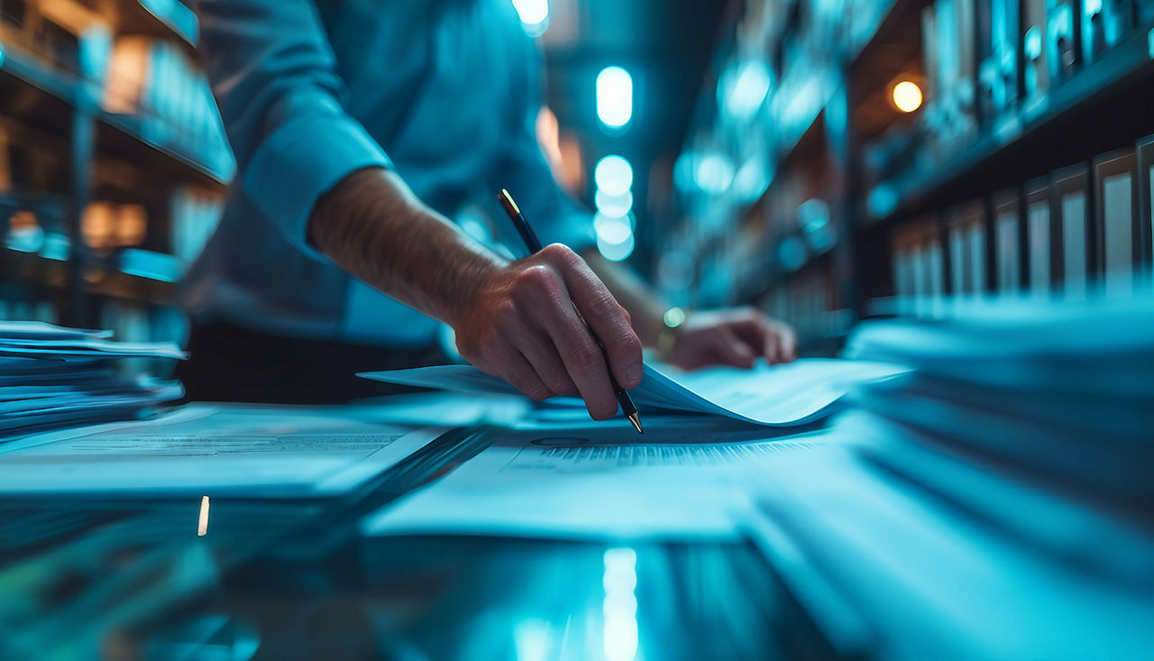 Man Doing Paperwork: Ensuring Compliance with Automated Regulation Enforcement, Cybersecurity | DXC Technology