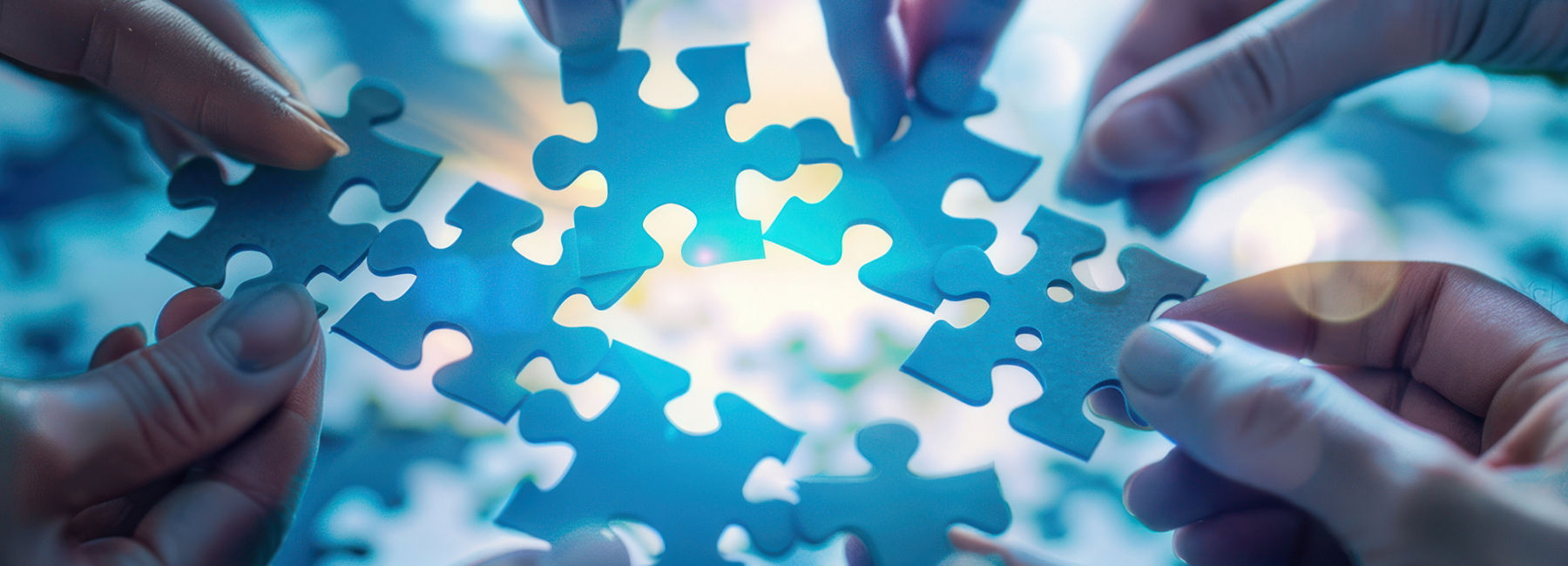 Hands holding puzzle pieces, ISG Provider Lens report June 2025 | DXC Technology