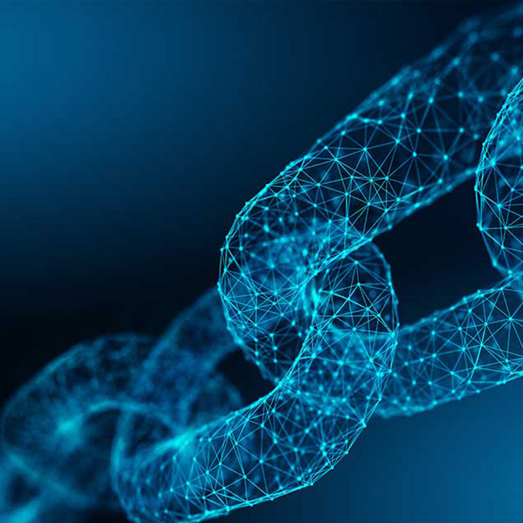 graphic of digital chain, Dell Technologies | DXC Technology