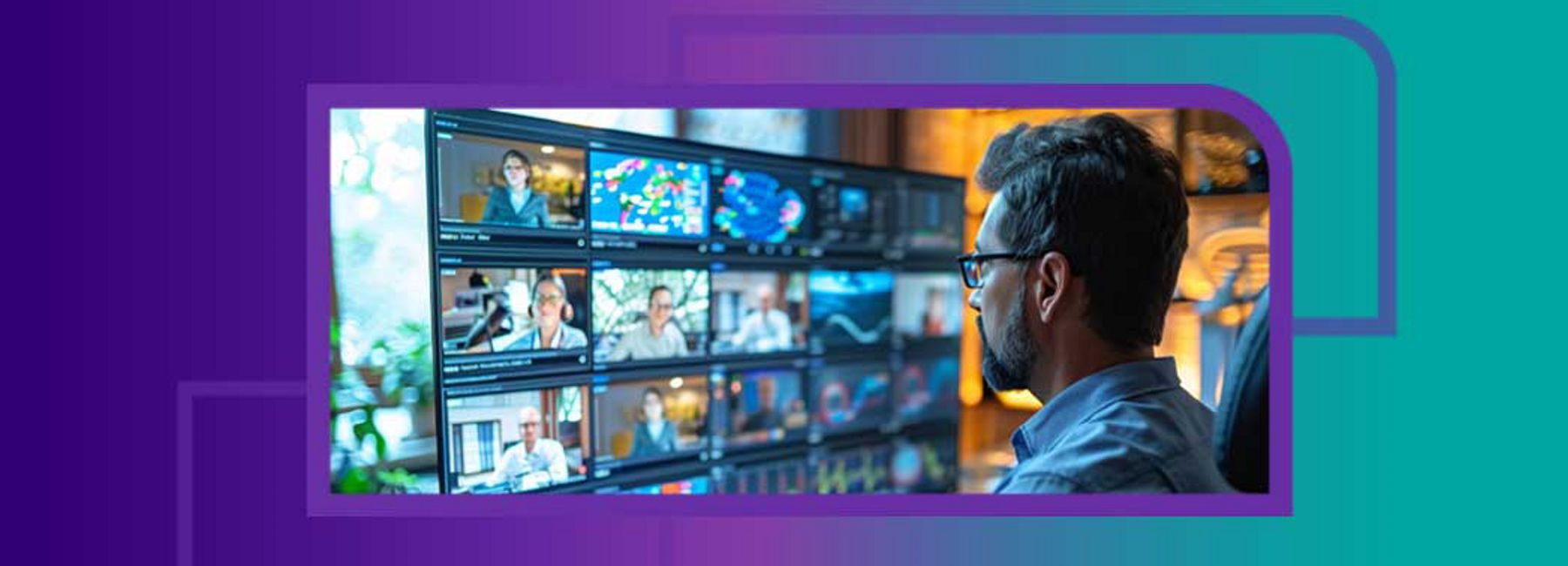 man connecting with remote team in online meeting, Workplace Collaboration | DXC Technology | DXC Technology