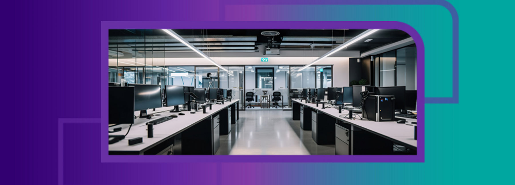 room filled with hardware assets such as monitors and PCs, Hardware Asset Management | DXC Technology 