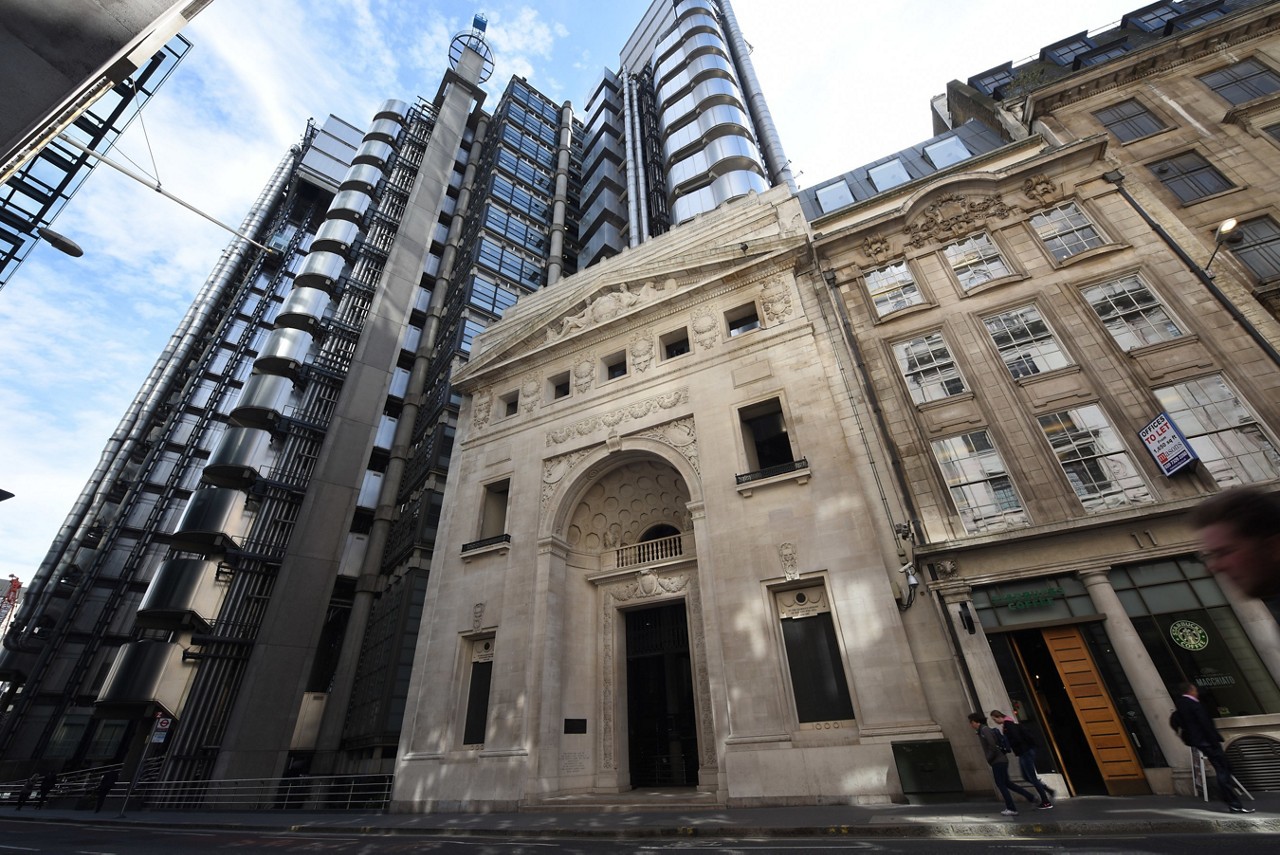 Lloyd's historic building exterior, London (Credit: Lloyd's)