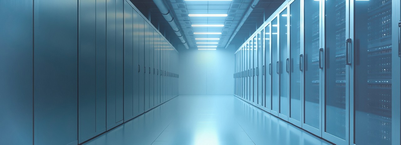 Blue-lit data center, Mainframe Services & Solutions | DXC Technology Awards & Recognition