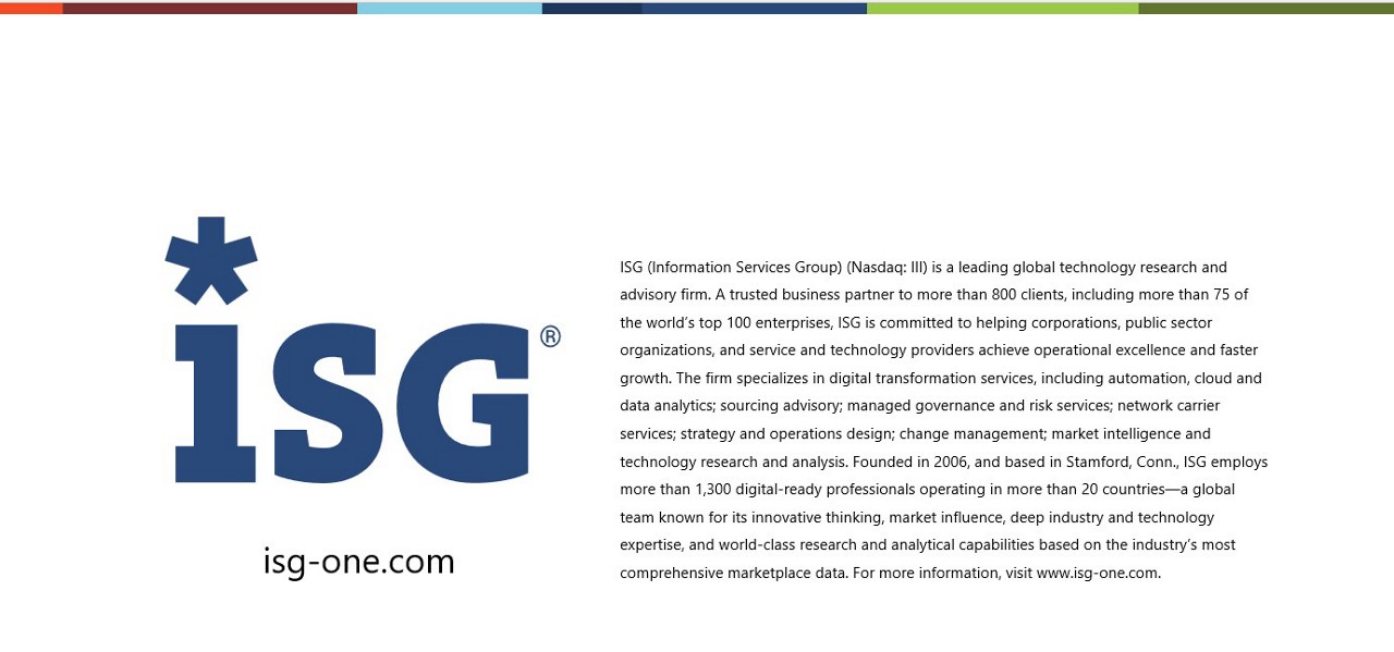 ISG text explaining company | DXC Technology
