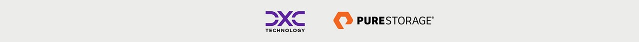 DXC and Pure Storage logos