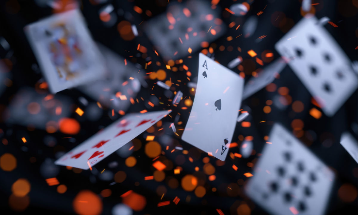 Flurry of playing cards and confetti, Decision intelligence and making magic in the age of AI | DXC Technology Insights