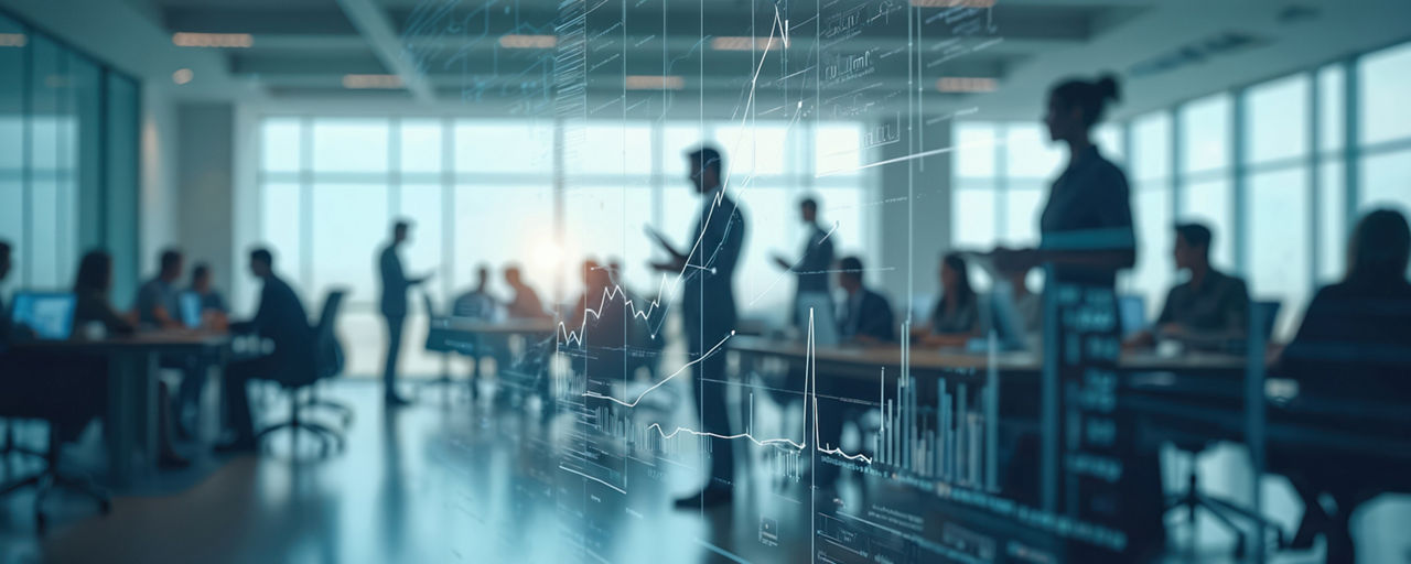 Team meeting in the office, Self-insurance solutions | DXC Technology