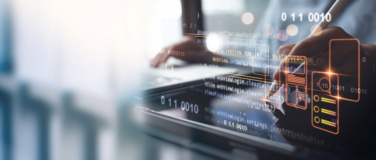 UX UI, Mobile app user interface designs, digital software technology development concept. Planning application process development prototype wireframe for mobile phone. User experience, computer code