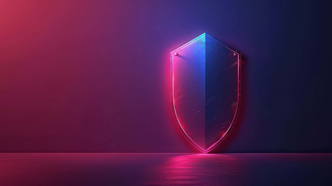 Abstract digital image of a shield, Microsoft Copilot for Security | DXC Technology