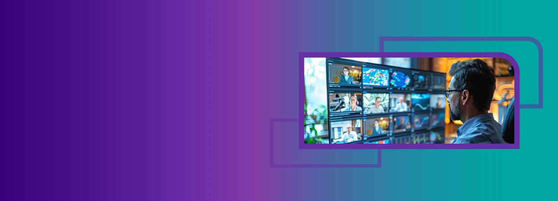 man connecting with remote team in online meeting, Workplace Collaboration | DXC Technology | DXC Technology