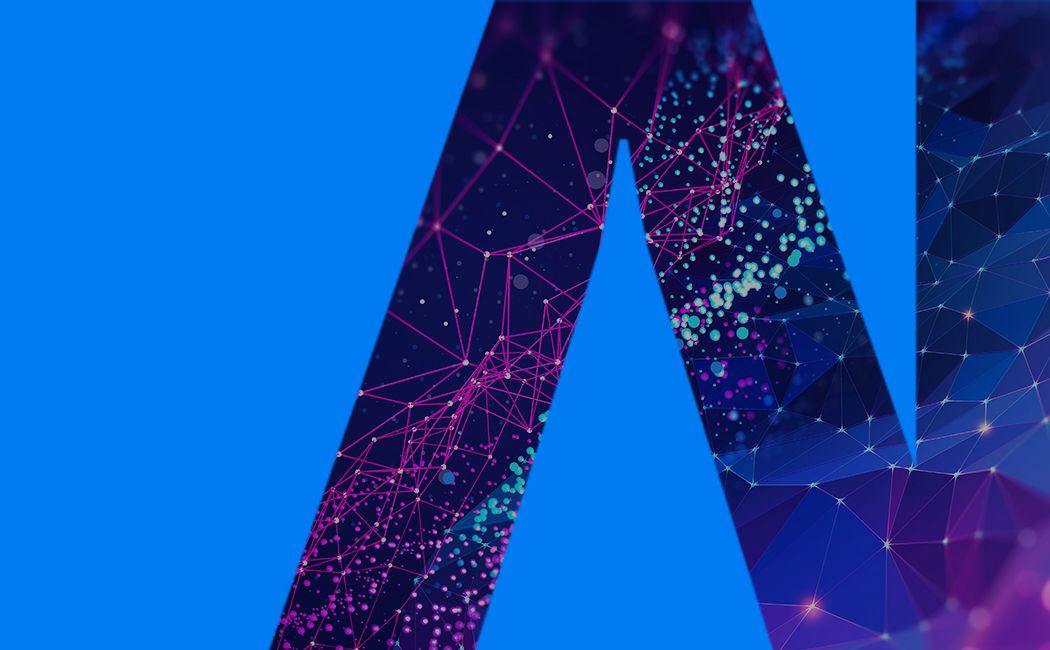 abstract image of dotted connections, IBM | DXC Technology