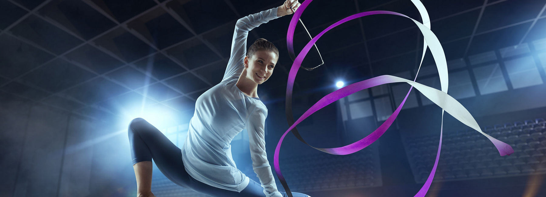 rhythmic gymnast in action, Banking and Capital Markets | DXC Technology Insights 