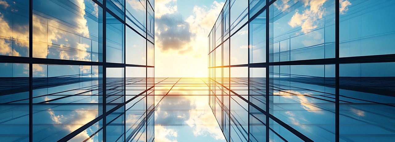 Abstract of buildings and clouds | DXC Technology Insights