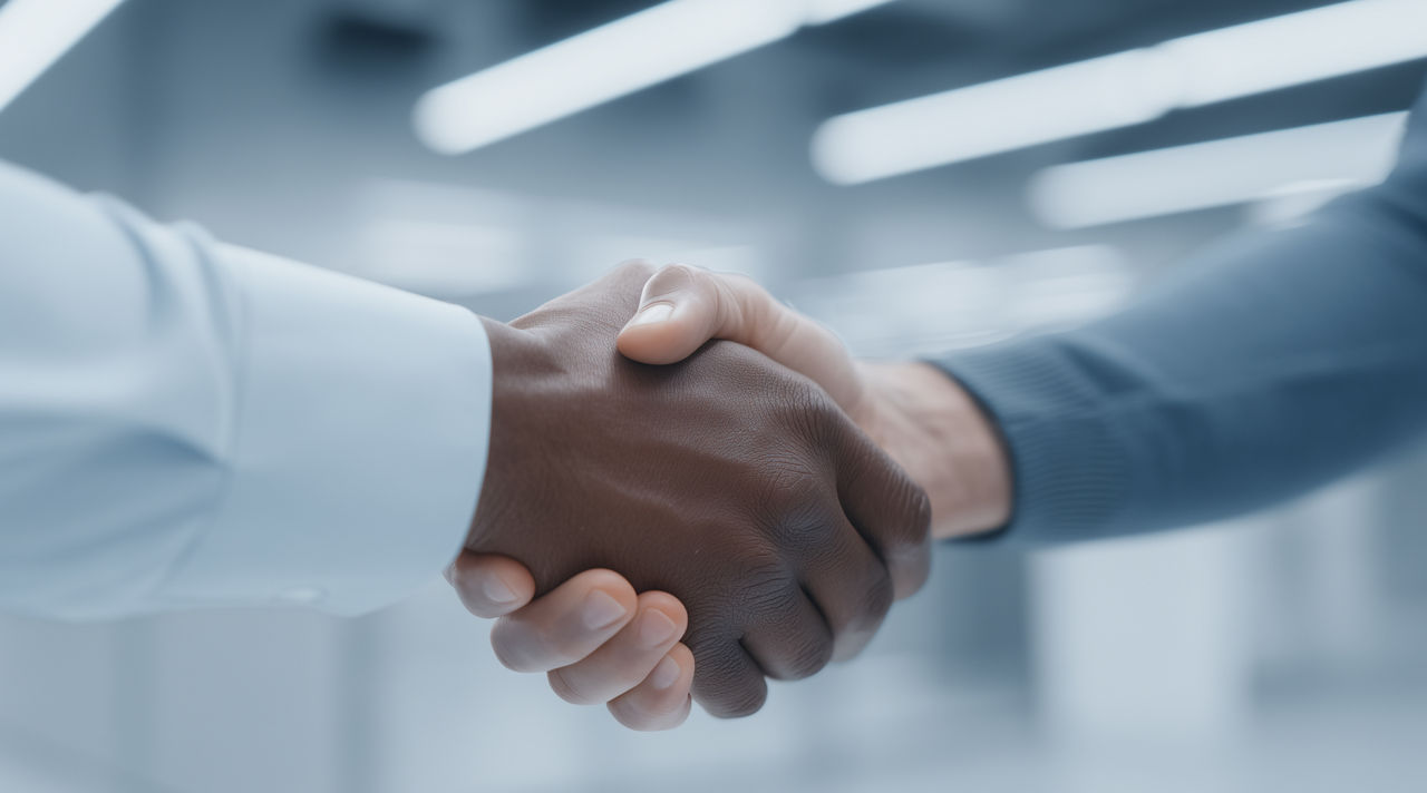 Insurance executives walking in brightly-lit office building, Life & Annuity insurance solutions | DXC Technology 