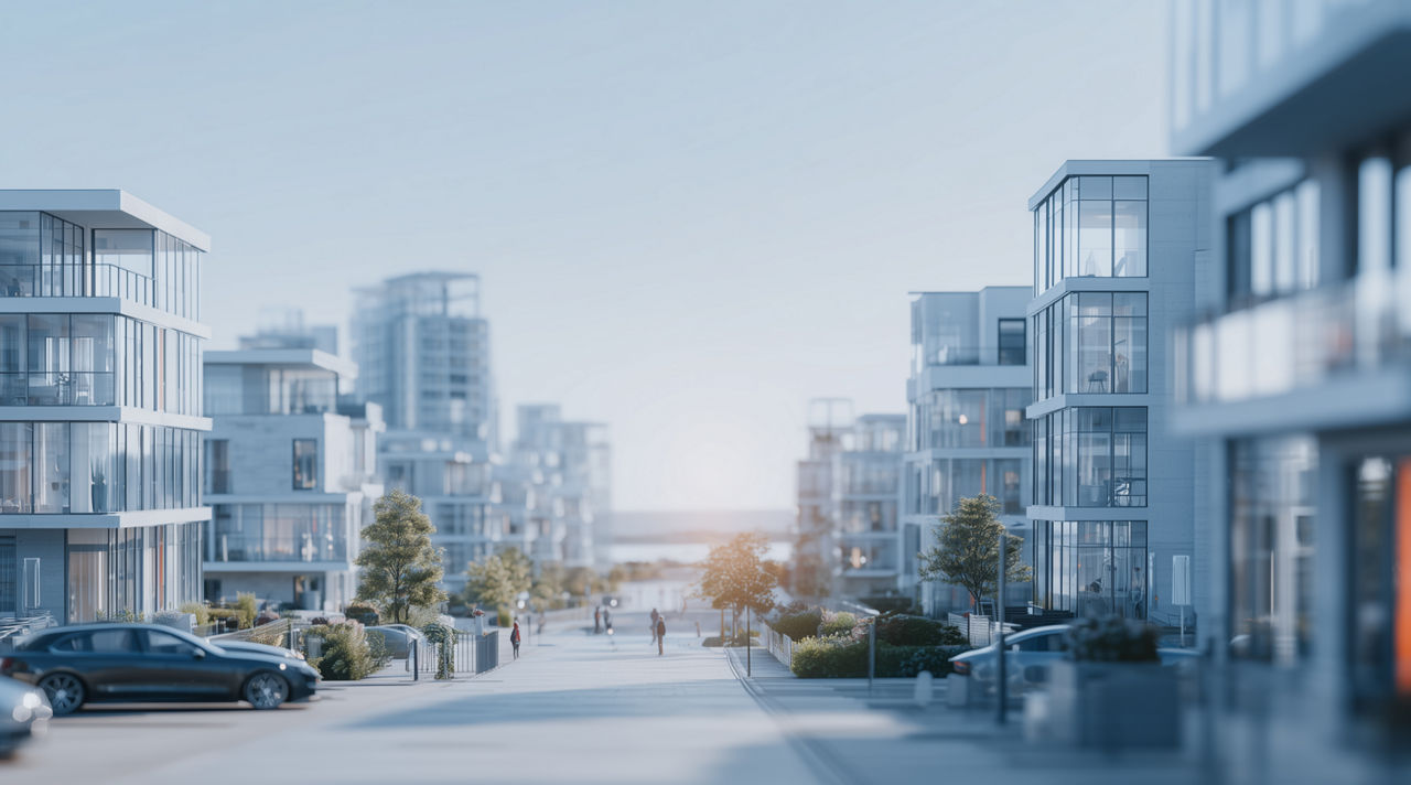 View of cityscape at night, Property & Casualty insurance solutions | DXC Technology