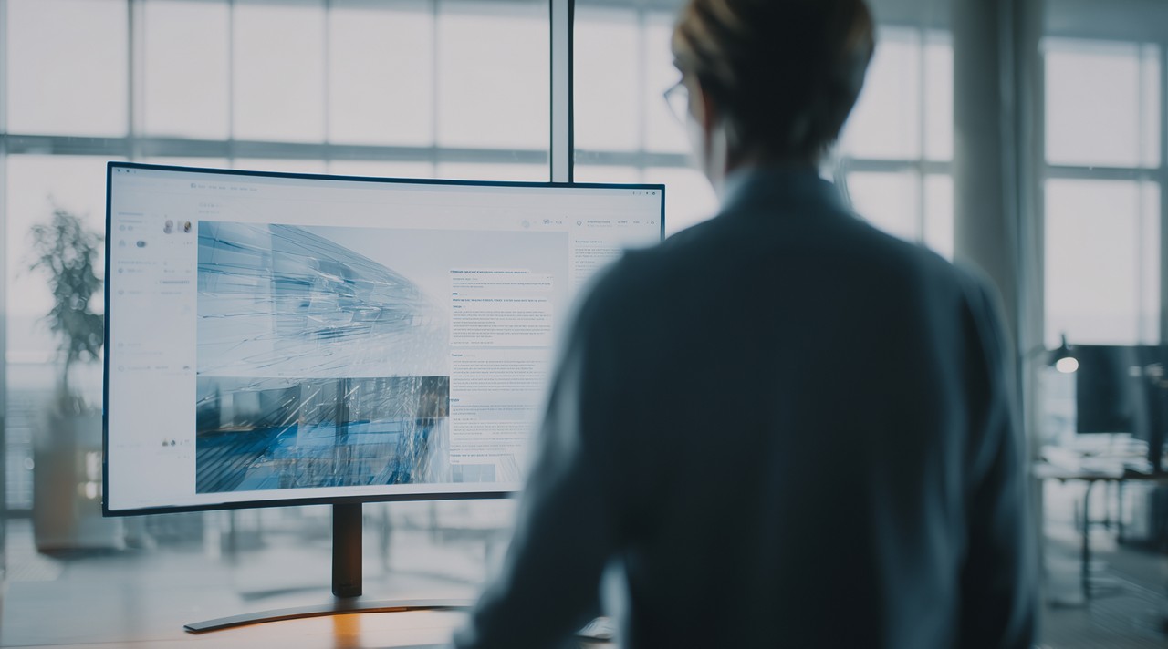 person in front of computer managing infrastructure, Intelligent Operations | DXC Technology