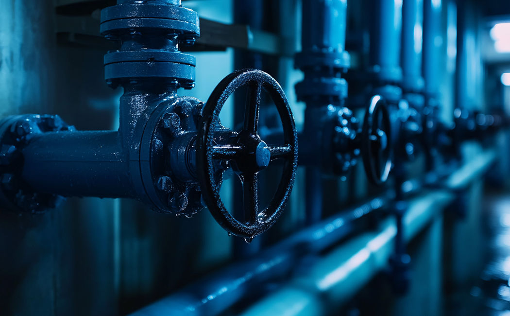 Industrial pipes with valve -How industries are putting private AI to work | DXC Technology Insights