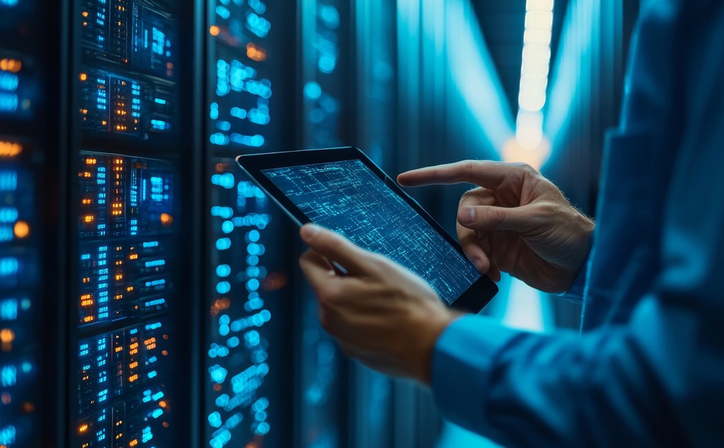 Engineer working on a tablet computer - How technology is evolving the travel and tourism industry | DXC Technology Insights