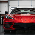 Red C8 Corvette features benefits of paint protection film and ceramic coating with LLumar Valor PPF 