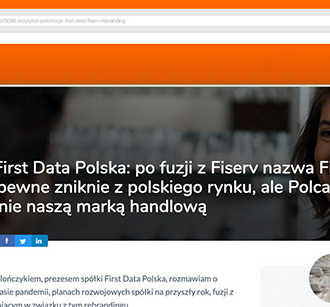 First Data Polska i Fiserv łączą się | Polcard 