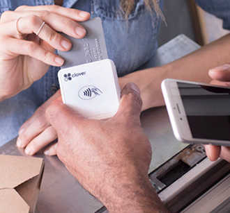 EMV mobile payment at food truck
