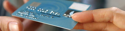 Giving credit card for payment