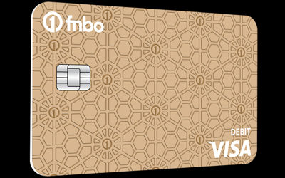 FNBO Debit card - Rose Gold