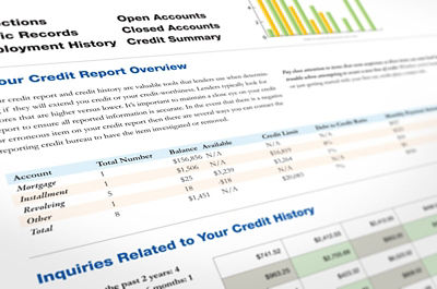 Credit report document