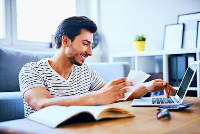 Man on his laptop