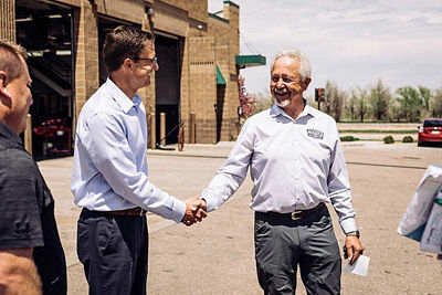 Men shaking hands
