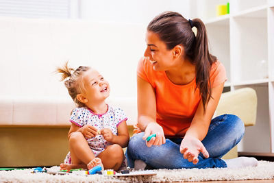 Mom and daughter - children's savings
