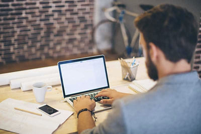 Woman on her laptop