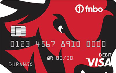 Maverick Red Black Debit Card