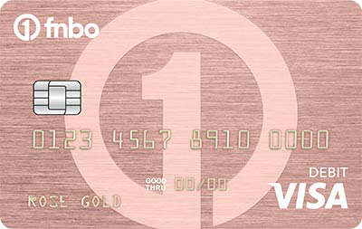 FNBO Debit card - Rose Gold