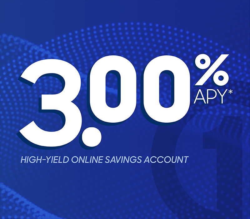 3.00% APY* High-Yield Online Savings Account