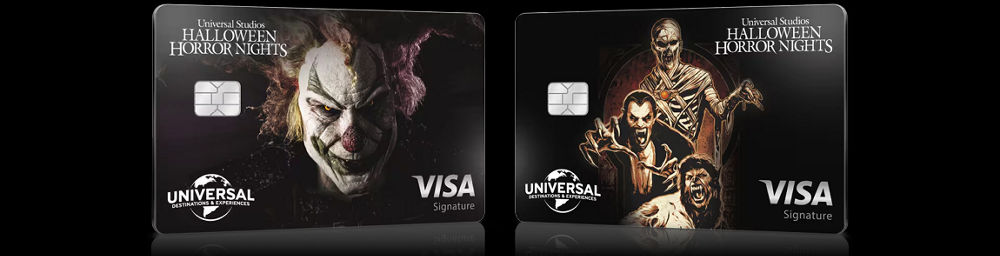 Image of Halloween-themed credit cards
