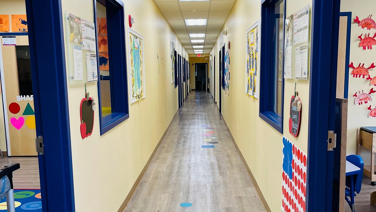 Hallway in Carol Stream IL Goddard School