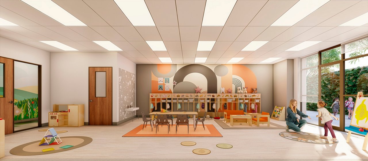 Rendering of Classroom at Maplewood NJ Goddard School