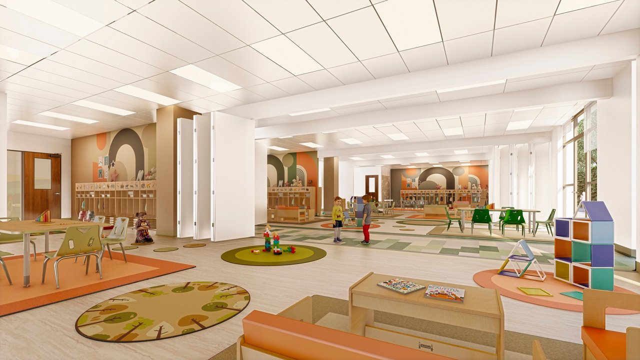 Rendering of Recreation Room at Maplewood NJ Goddard School