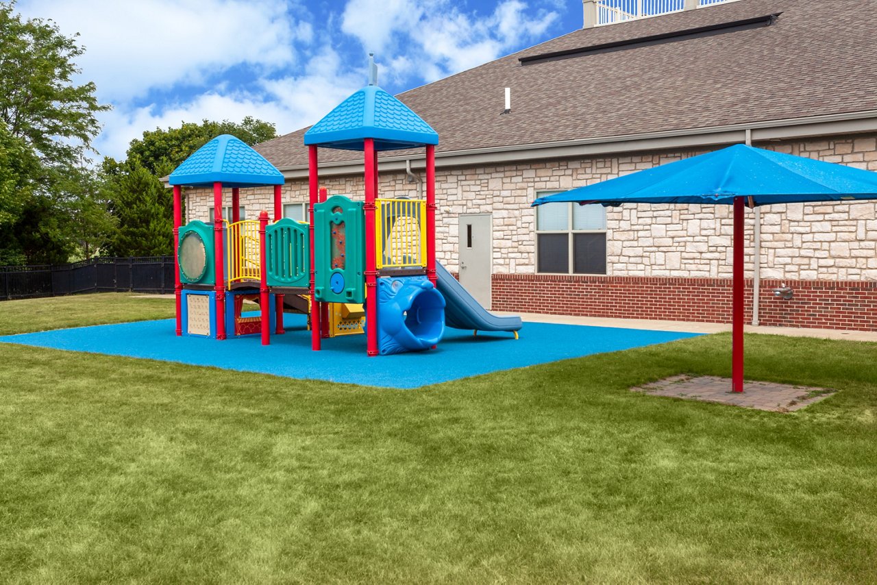 Playground of the Goddard School in Aurora Illinois