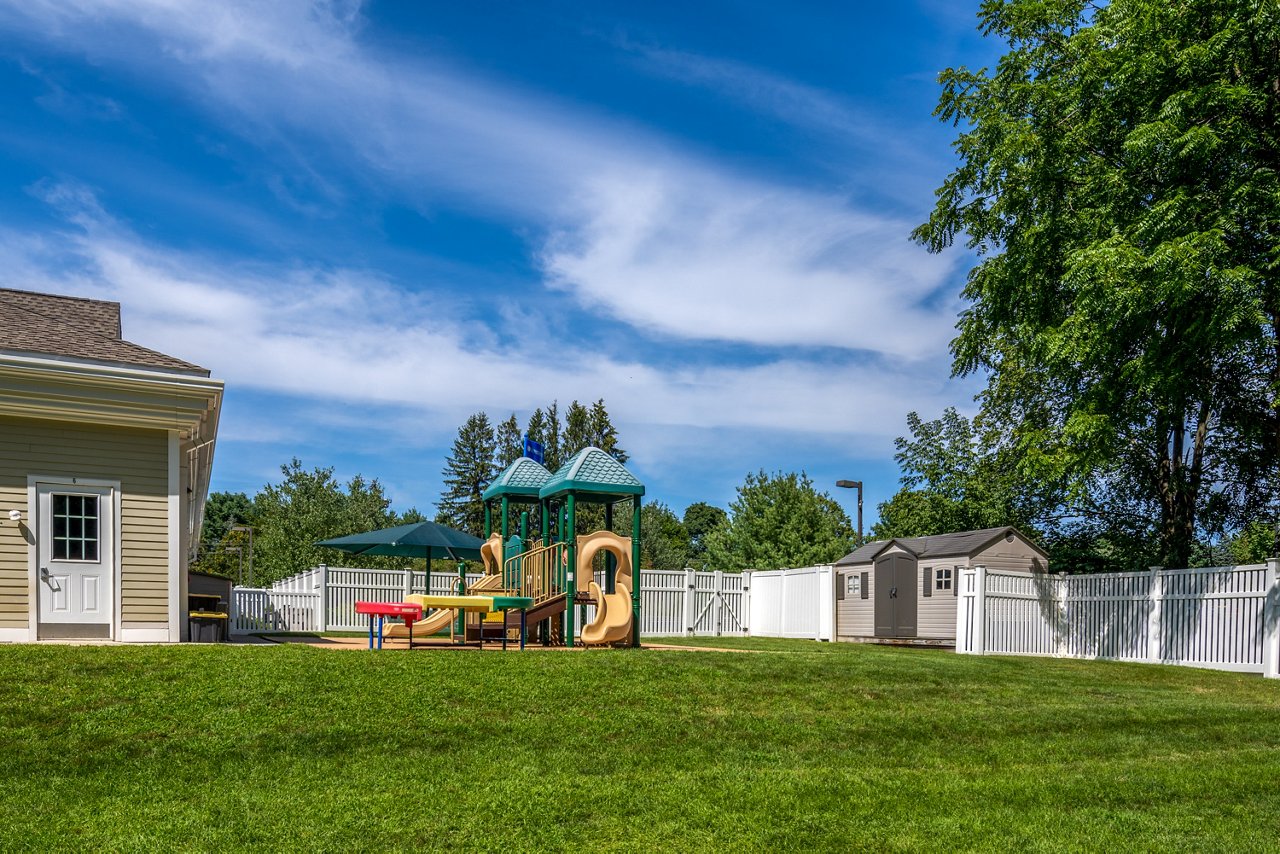 Playground of the Goddard School in Wayland Massachusetts