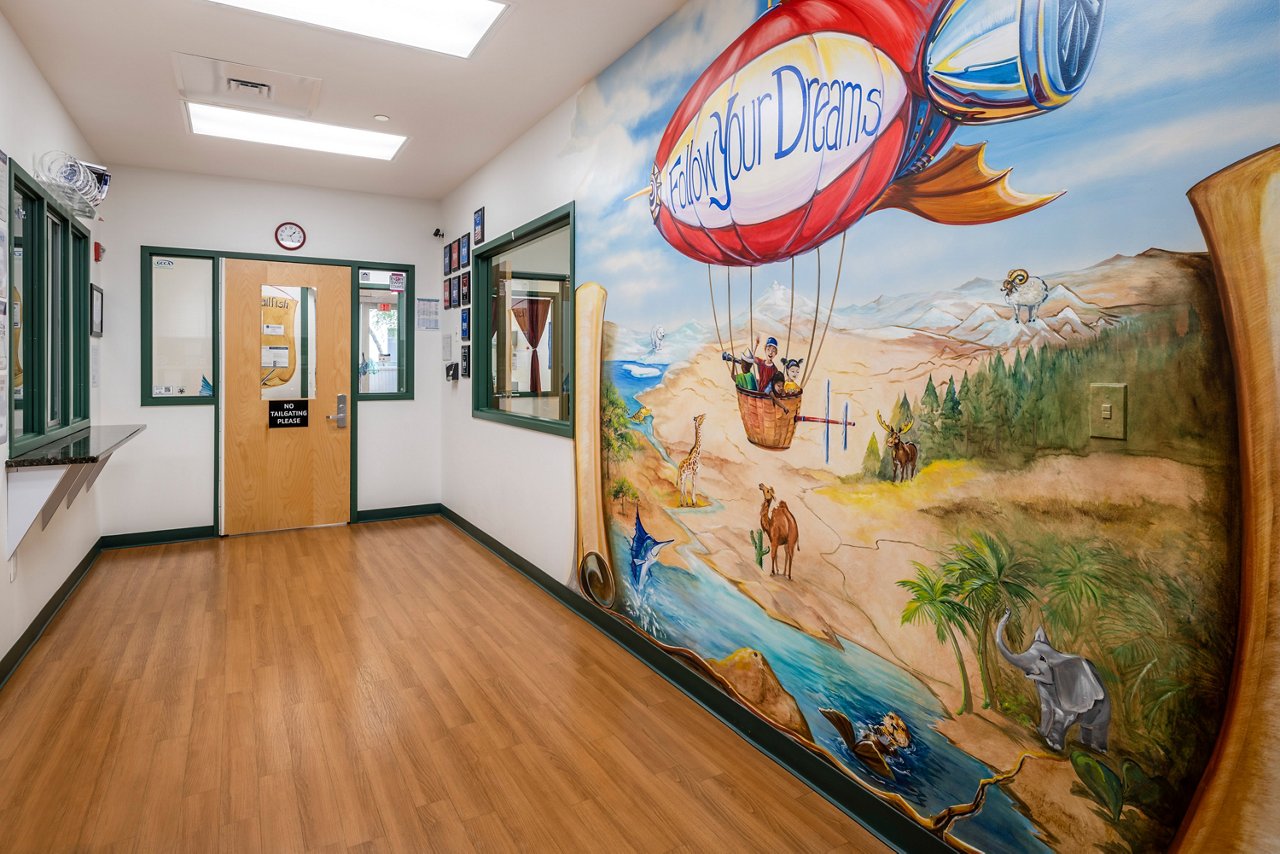 Reception of the Goddard School in Sandy Springs Georgia