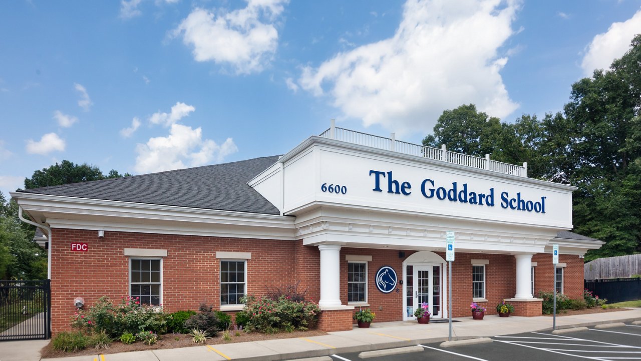 Exterior of the Goddard School in Raleigh Creedmoor Road North Carolina