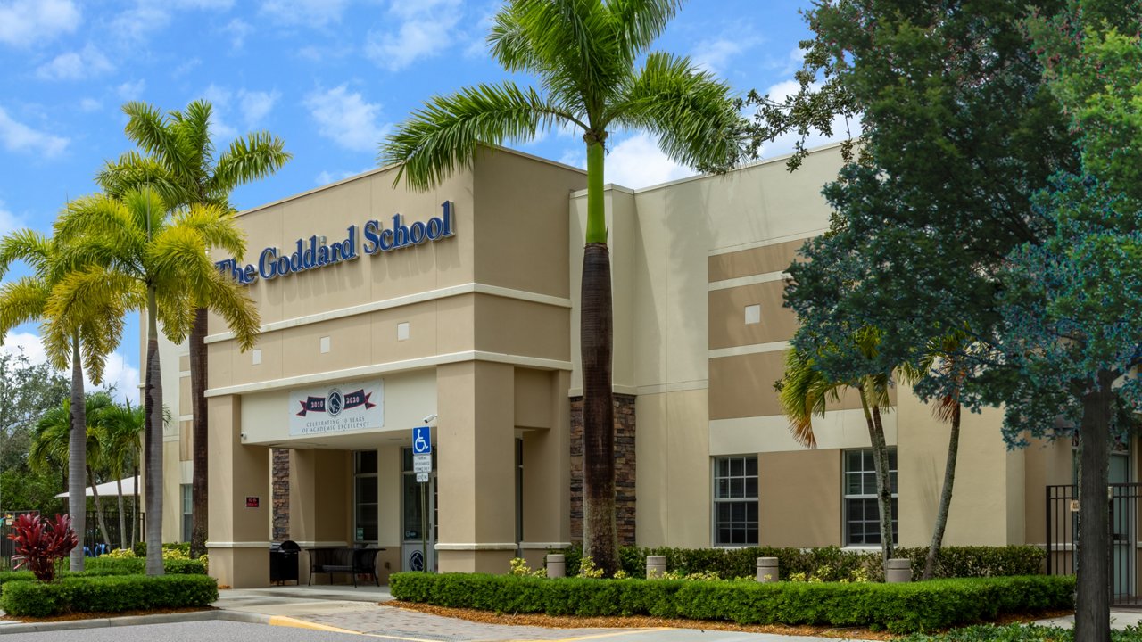 Exterior of the Goddard School in Wellington Florida