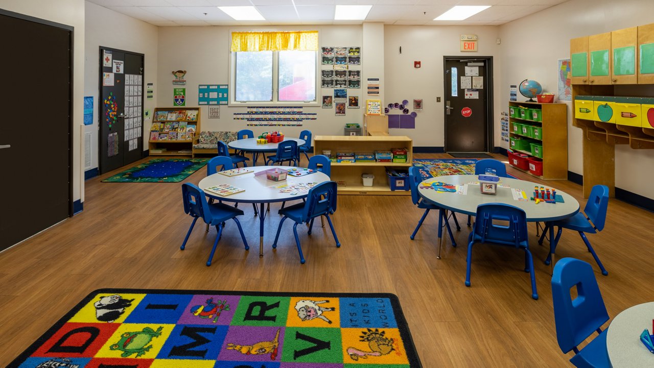 Interior of Goddard classroom in Piscataway New Jersey